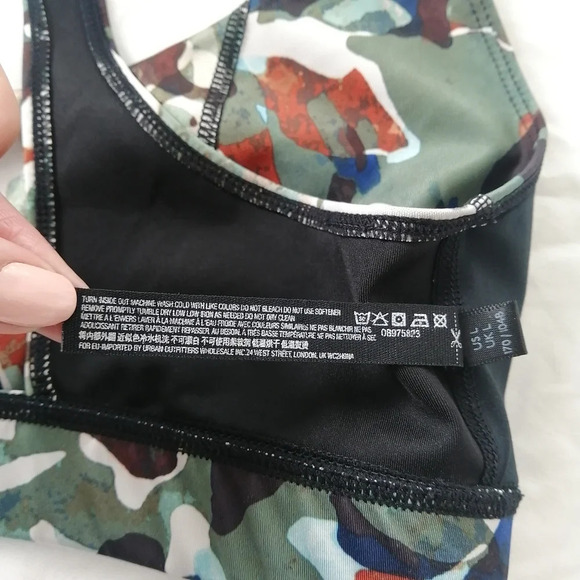 FP Free People Movement Daybreak Camo Graphic Sports Bra Medium Support Large - Picture 14 of 16